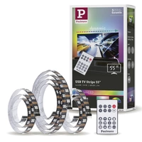 Paulmann TV Strips 55 Zoll 78880 LED-Streifen-Basisset mit USB-Anschluss 5 V 2 m RGB 1 Set Paulmann TV Strips 55 Zoll 78880 LED-Streifen-Basisset mit USB-Anschluss 5 V 2 m RGB 1 Set