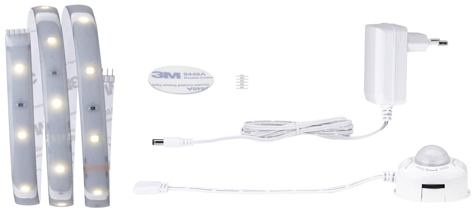 Paulmann Comfort Set Bett 1m 78893 LED-Streifen-Basisset mit Stecker 24V 1m Warmweiß 1 Set