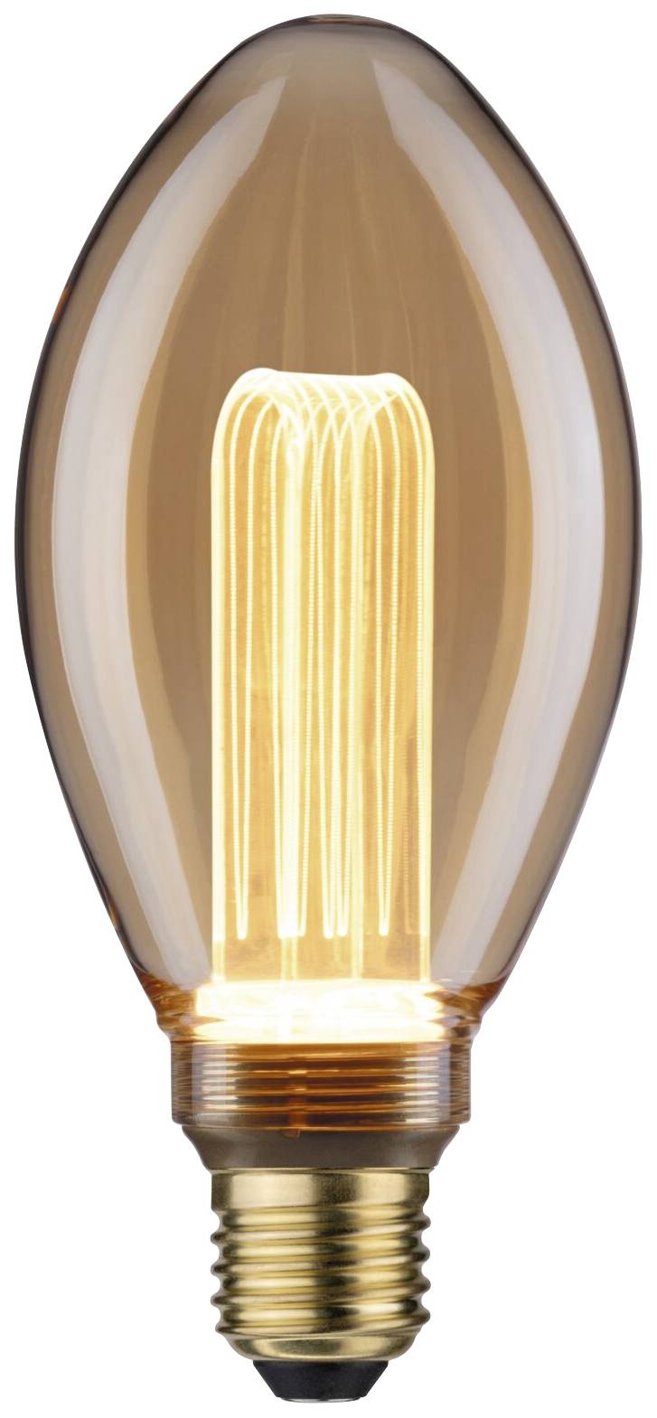 Paulmann 28878 LED E27 Kerzenform 3.5W = 17W Gold (Ø x H) 75mm x 164mm 1St.