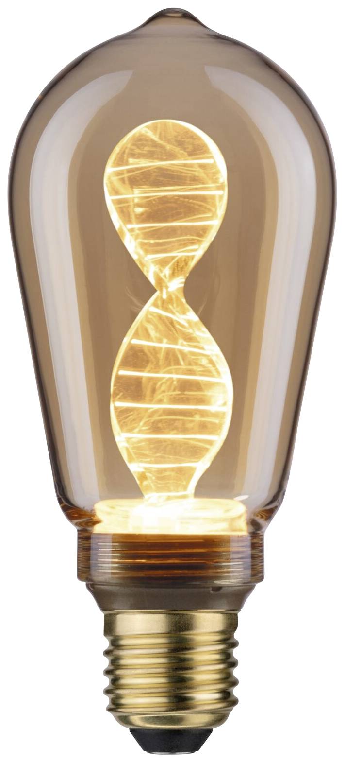 Paulmann 28885 LED E27 Spezialform 3.5W = 19W Gold (Ø x H) 64mm x 142mm 1St.