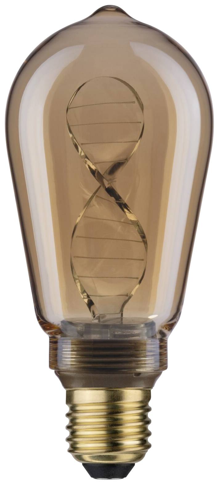 Paulmann 28885 LED E27 Spezialform 3.5W = 19W Gold (Ø x H) 64mm x 142mm 1St.