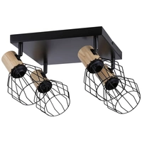 Paulmann Lanka 66769 Wandstrahler E14 Schwarz, Holz (hell) Paulmann Lanka 66769 Wandstrahler E14 Schwarz, Holz (hell)