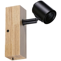 Paulmann Arvid 66770 Wandstrahler E27 Schwarz, Holz (hell) Paulmann Arvid 66770 Wandstrahler E27 Schwarz, Holz (hell)
