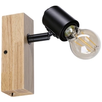 Paulmann Arvid 66770 Wandstrahler E27 Schwarz, Holz (hell) Paulmann Arvid 66770 Wandstrahler E27 Schwarz, Holz (hell)