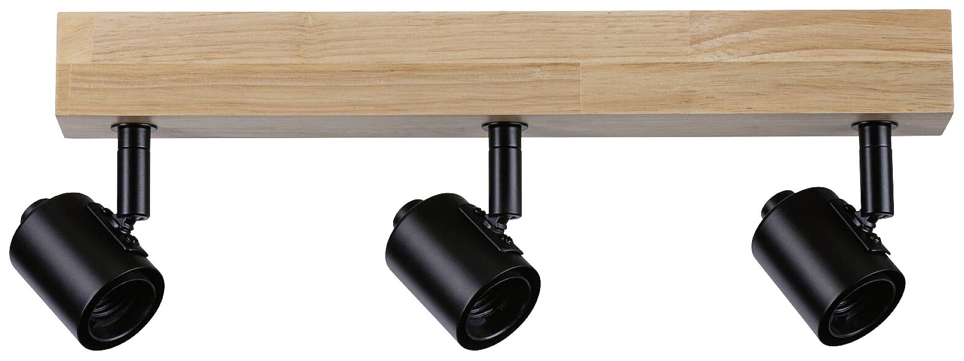 Paulmann Arvid 66772 Wandstrahler E27 Schwarz, Holz (hell)