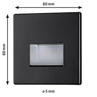Paulmann 93094 Wand EBL Edge LED-Wandeinbauleuchte LED Schwarz (matt) Paulmann 93094 Wand EBL Edge LED-Wandeinbauleuchte LED Schwarz (matt)