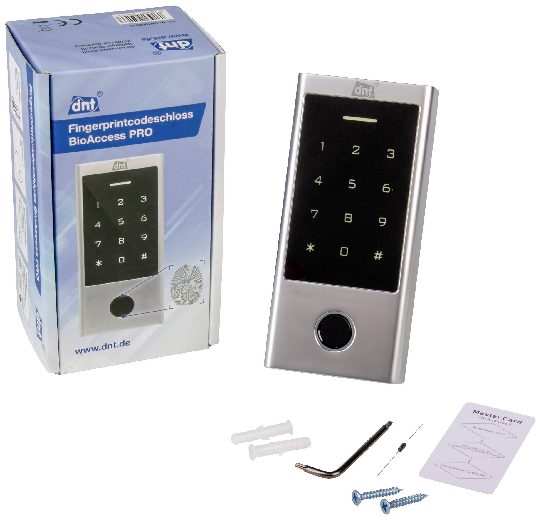 Dnt DNT000013 Fingerprint/RFID Zugangssystem 230V IP66