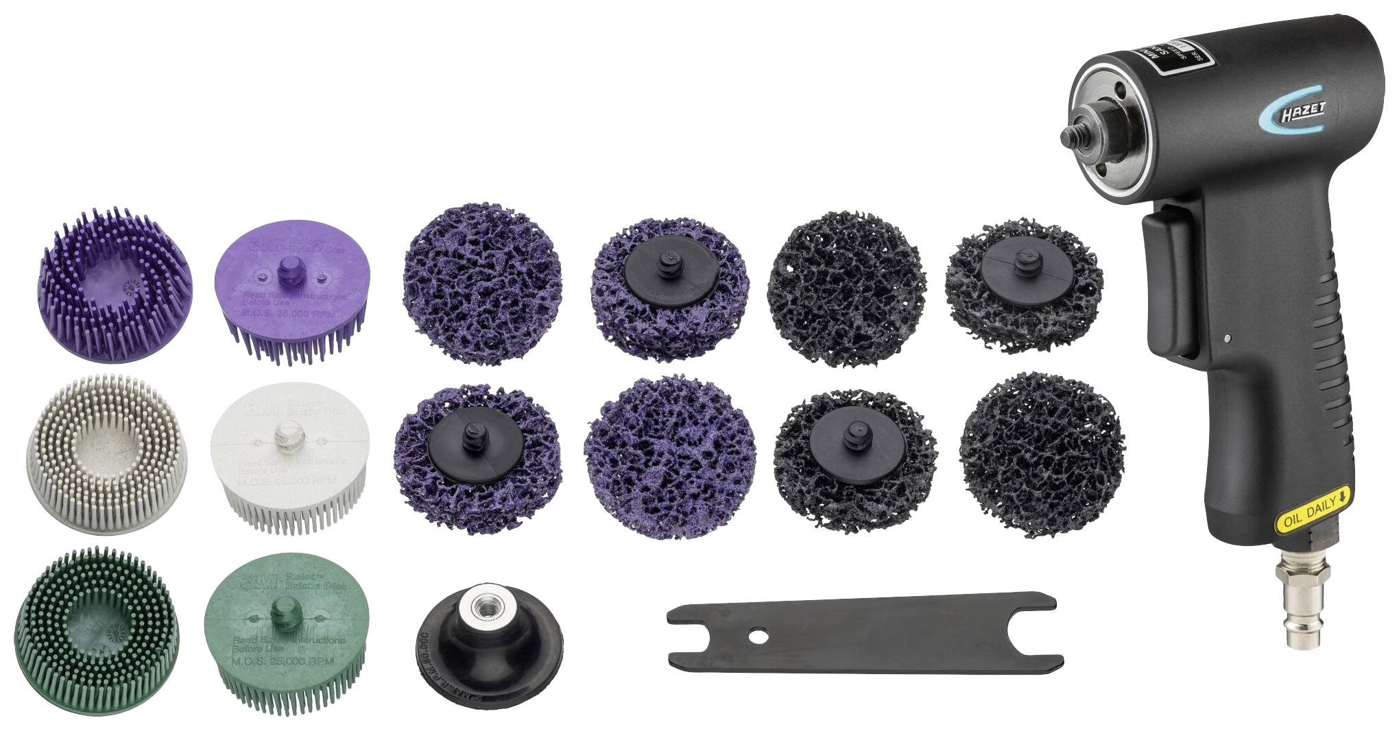 Hazet 9033-11/17 Druckluft-Borstenschleifer