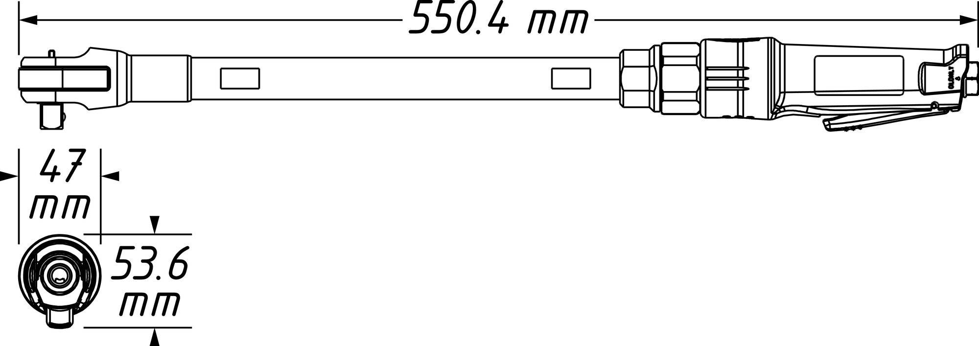 Hazet 9022P-XLG Druckluft-Ratschenschraubendreher