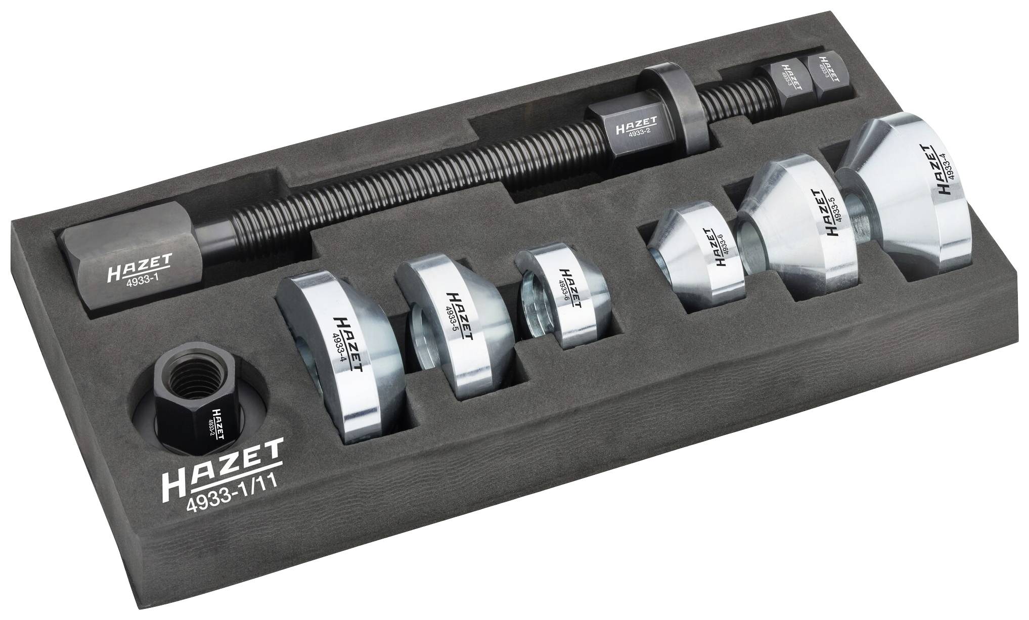 Hazet Doppel-Konus Radlagerwerkzeug Satz 4933-1/11