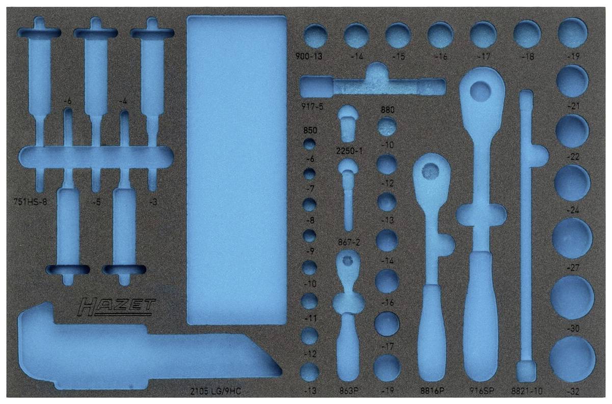Hazet 163-329L 163-329L Schaumstoffeinlage (L x B) 519mm x 342mm