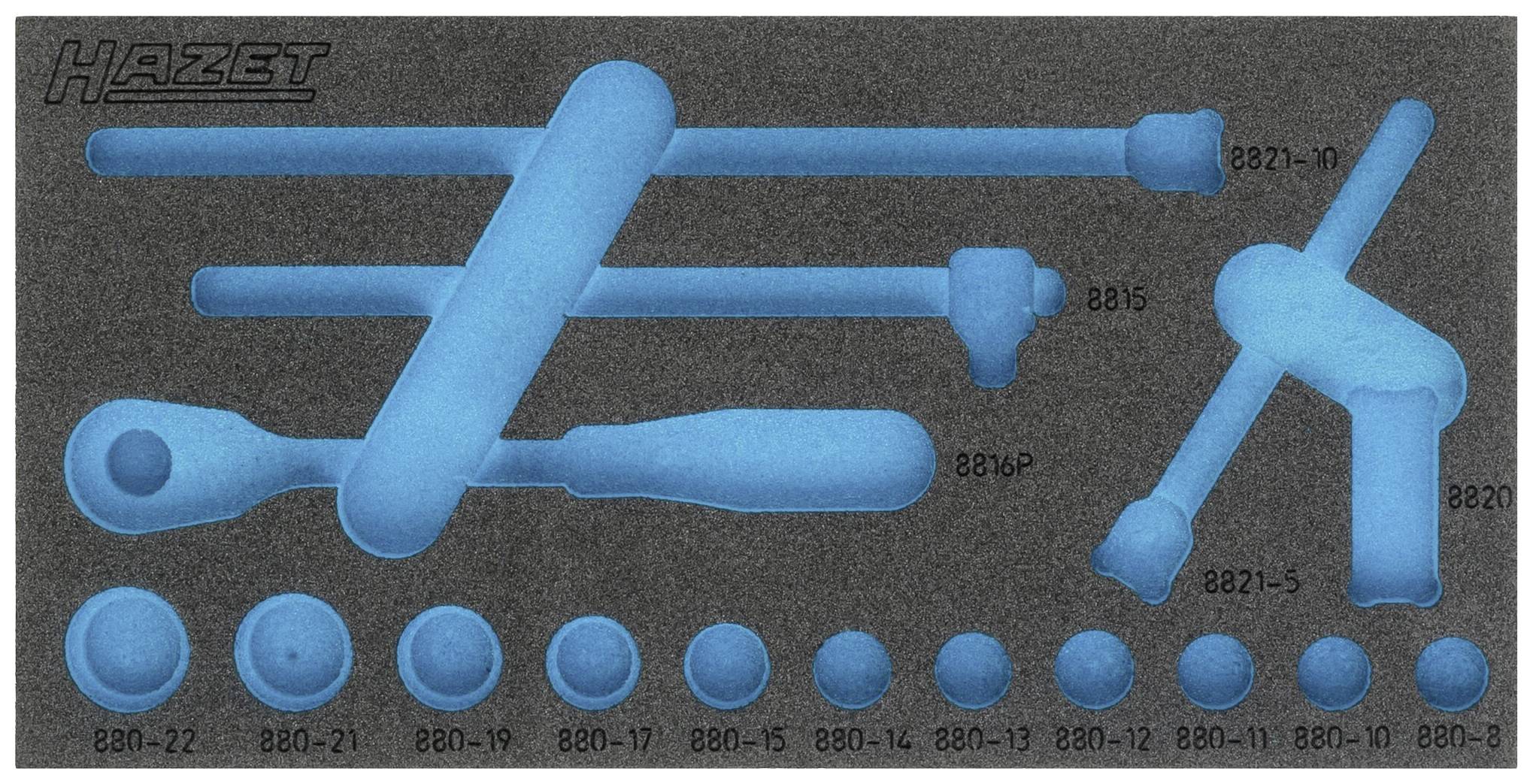 Hazet 163-334L 163-334L Schaumstoffeinlage (L x B) 342 mm x 172 mm