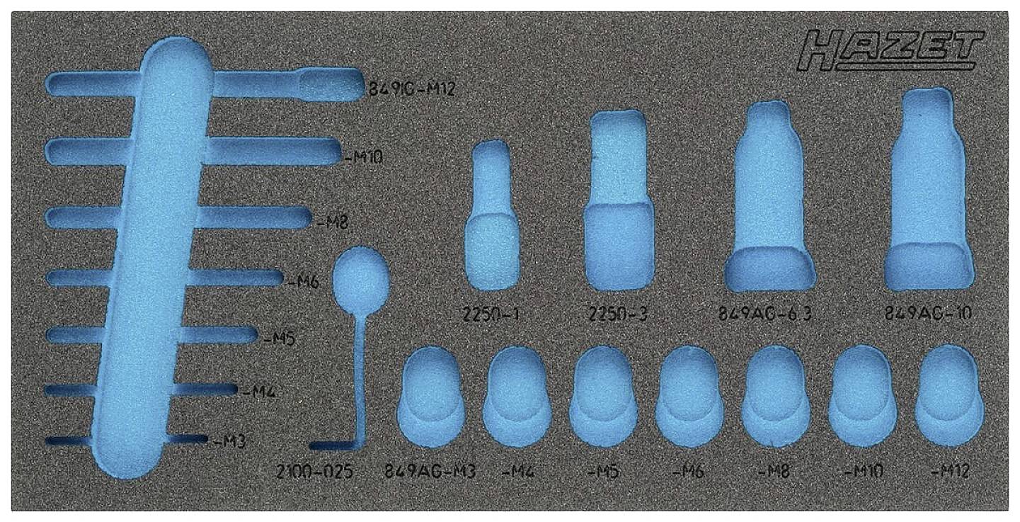 Hazet 163-336L 163-336L Schaumstoffeinlage (L x B) 342 mm x 172 mm