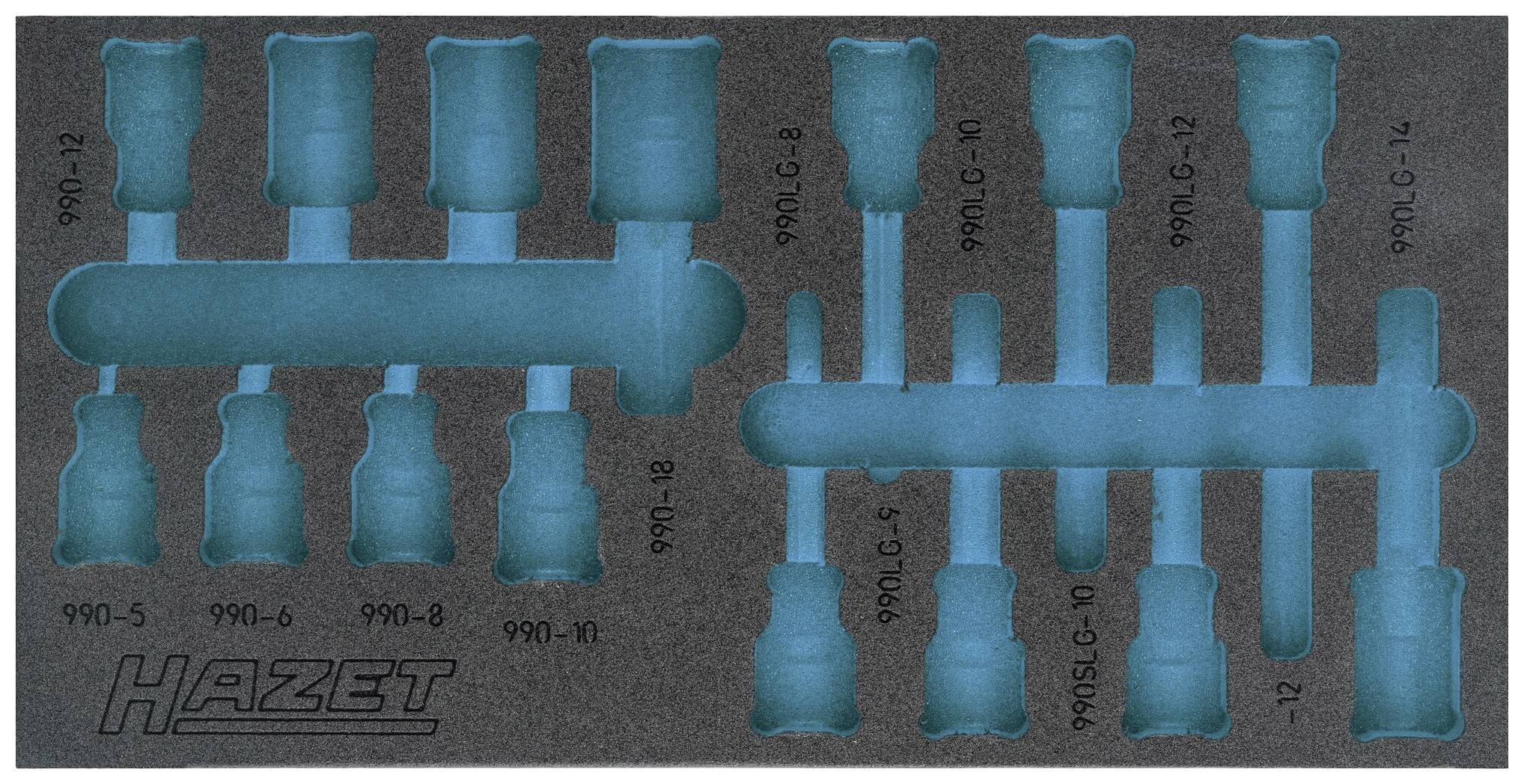 Hazet 163-482L 163-482L Schaumstoffeinlage (L x B) 342mm x 172mm