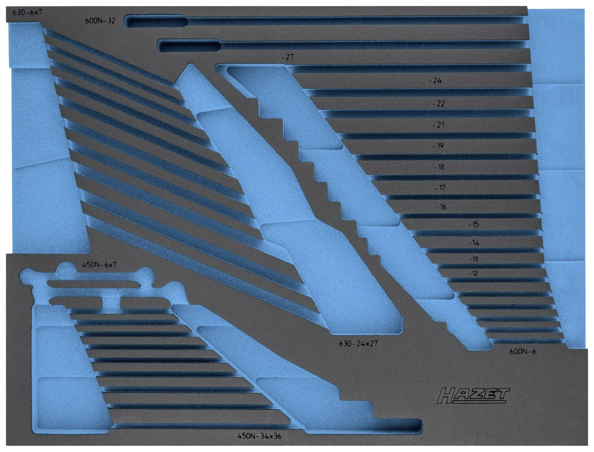 Hazet 163-525L 163-525L Schaumstoffeinlage (L x B) 519mm x 392mm