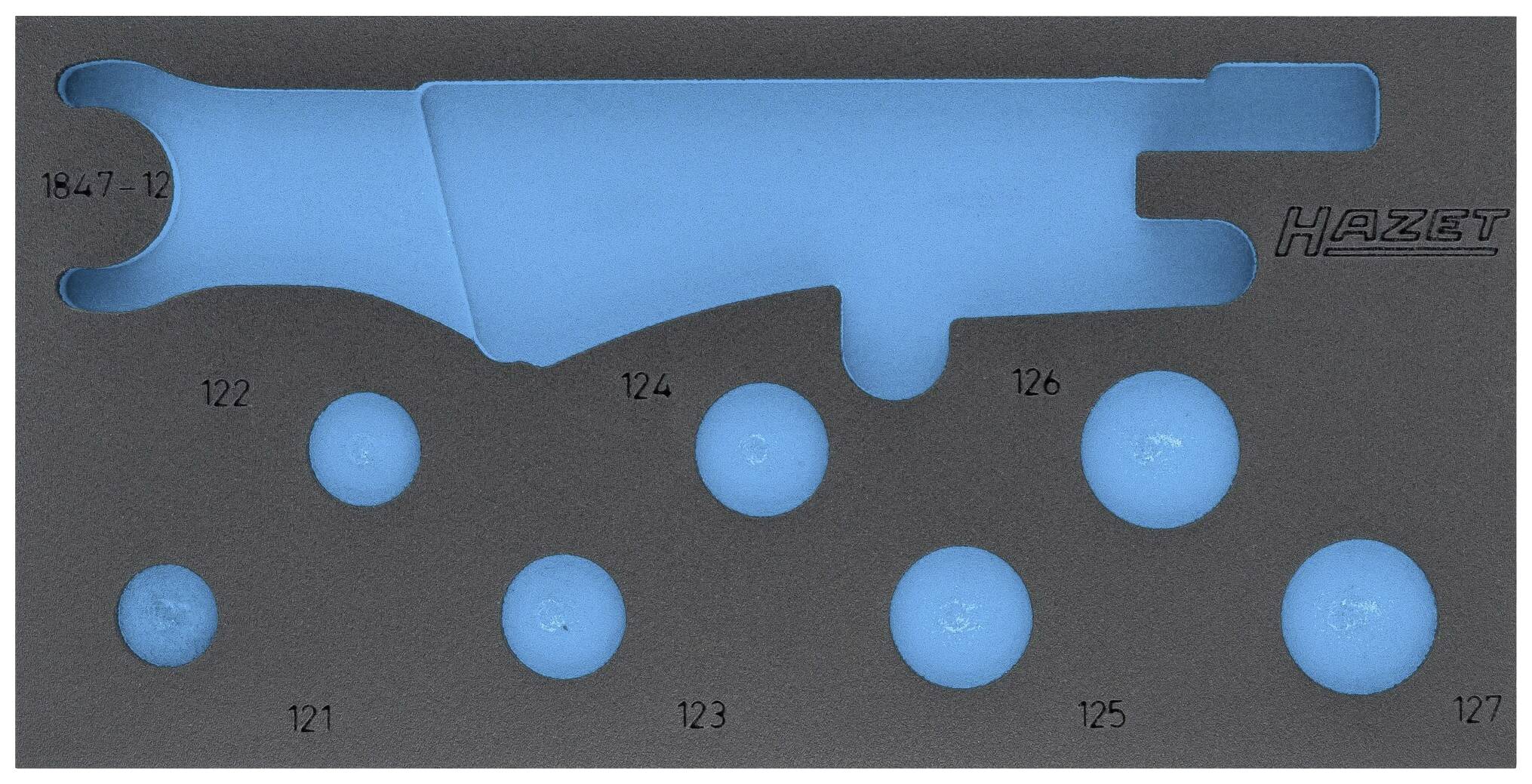 Hazet 163-529L 163-529L Schaumstoffeinlage (L x B) 342 mm x 172 mm