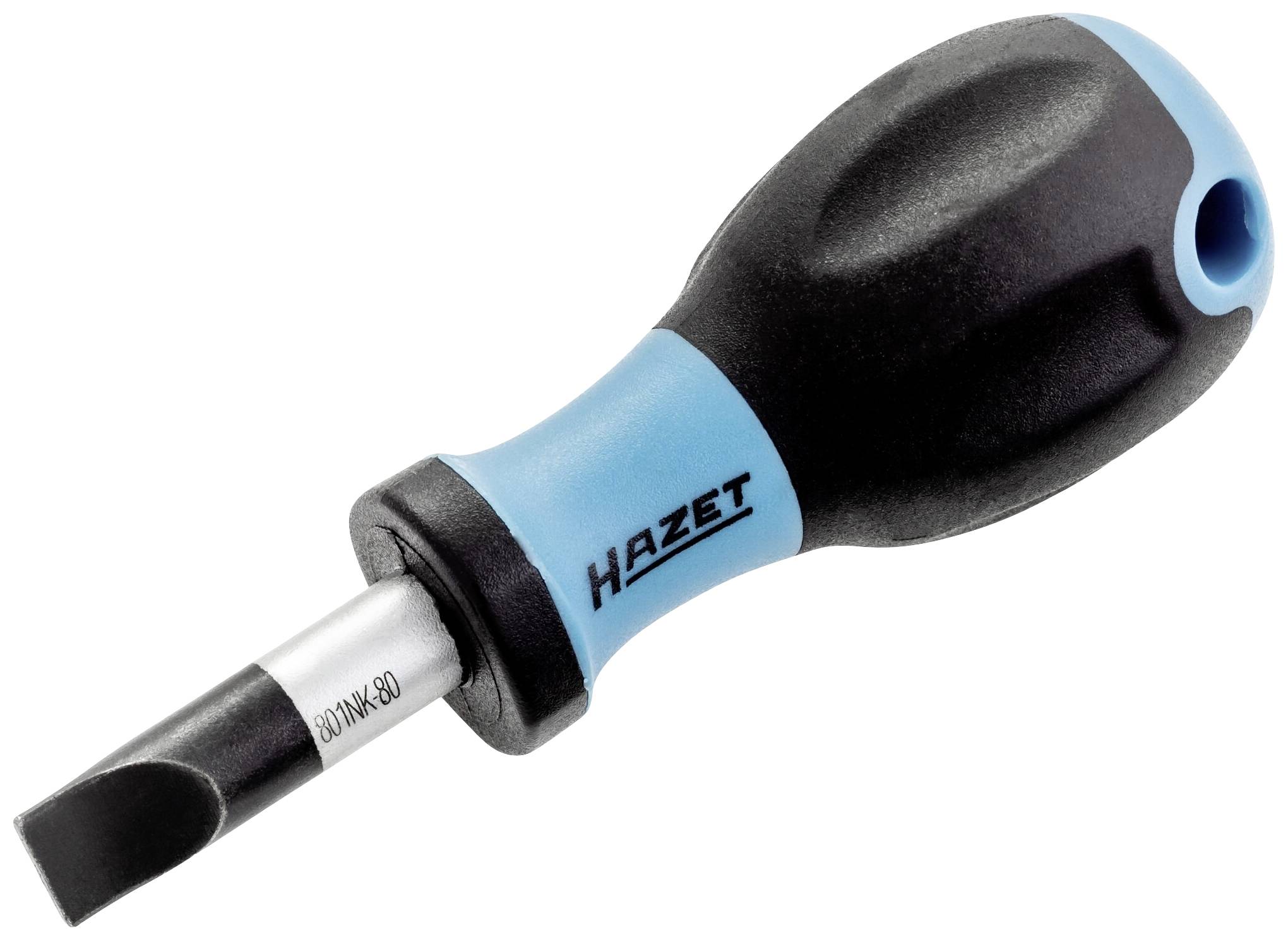 Hazet 801NK-80 Schlitz-Schraubendreher Klingenlänge: 25 mm