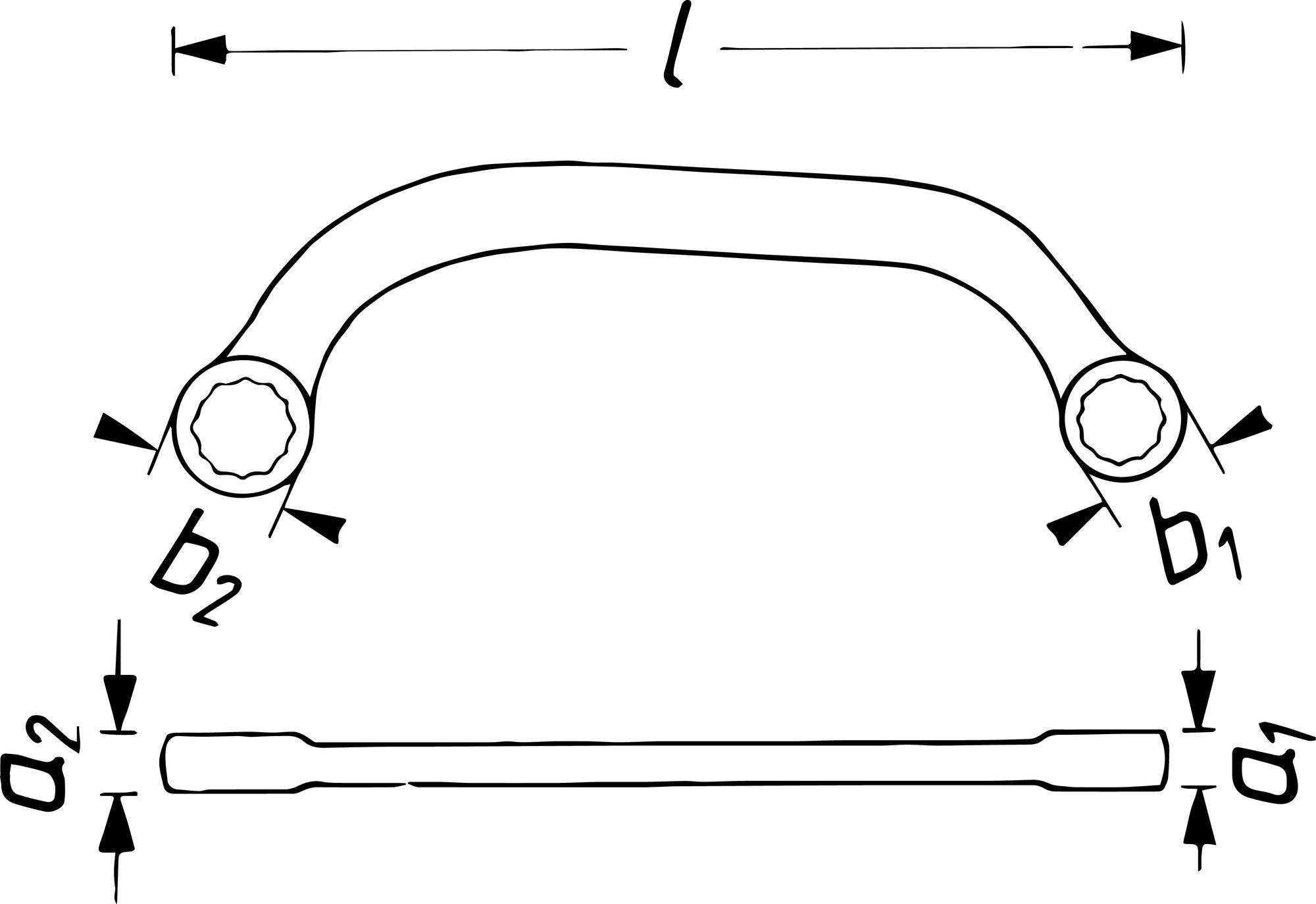 Hazet 615-S10X12 Turbolader-Schlüssel