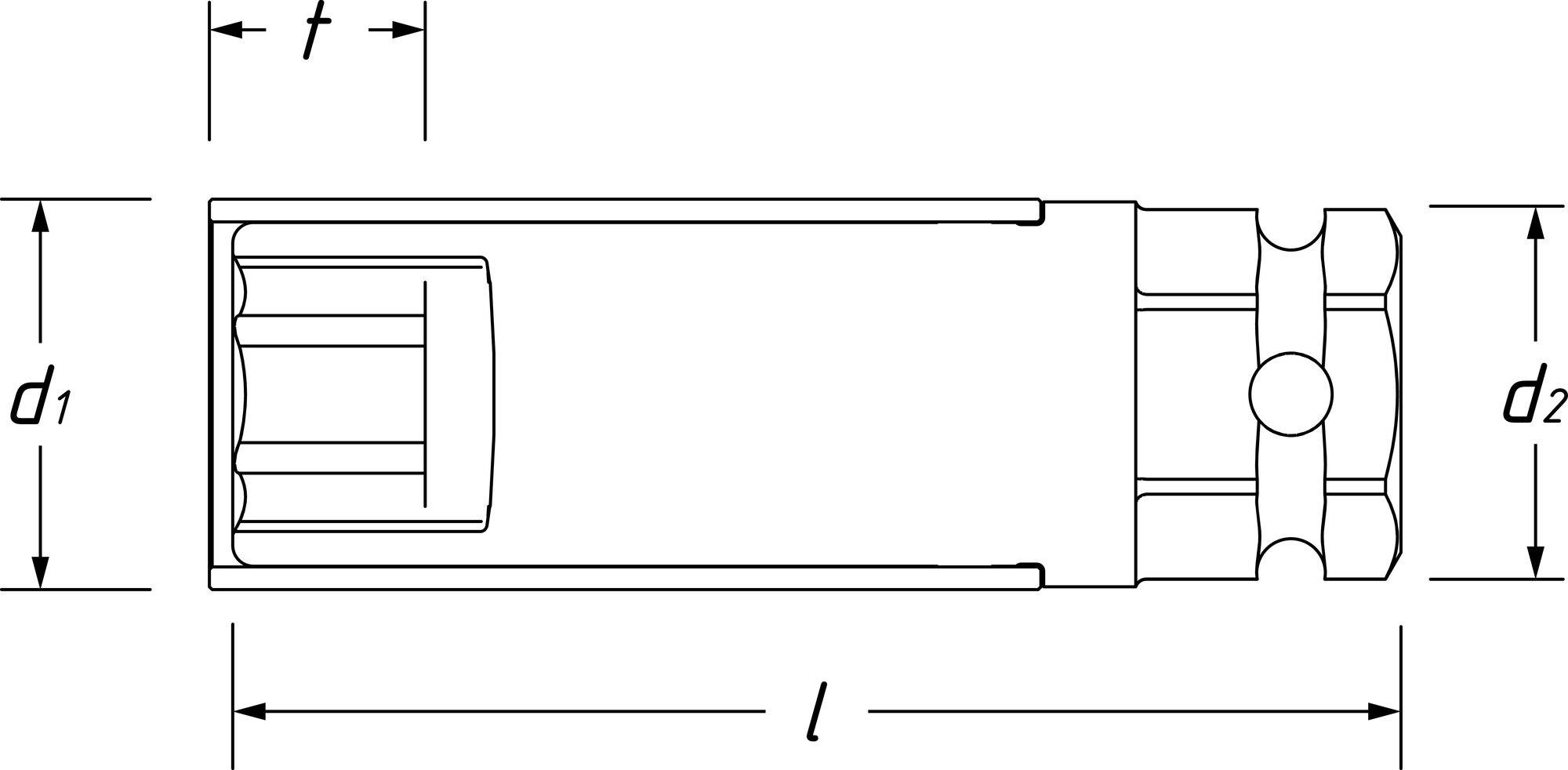 Hazet 903SLG6-19 903SLG6-19 Steckschlüsseleinsatz 19mm