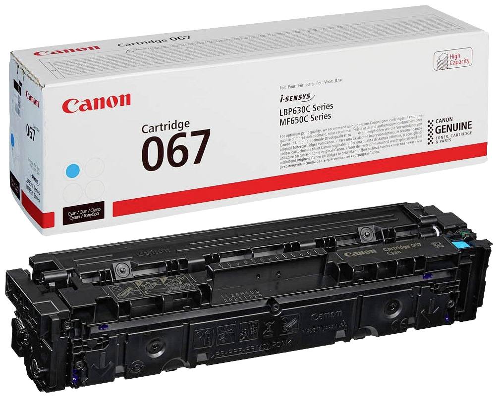 Canon 067 Toner-Cartridge, geeignet für i-SENSYS LBP630C und MF650C Serien. Schwarze Kartusche, geeignet für Canon-Drucker.