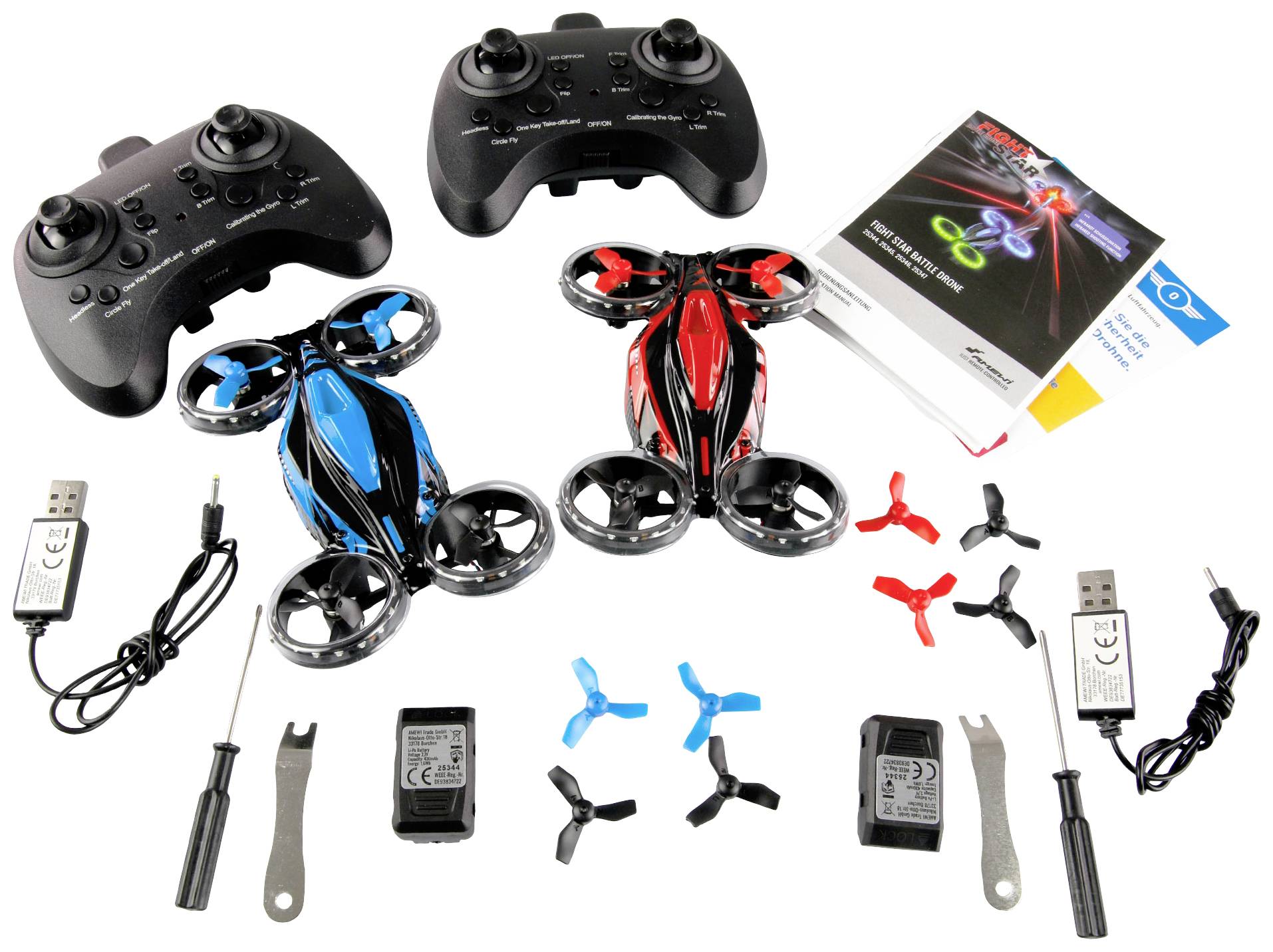 Amewi FightStar Battle Drone Set Quadrocopter RtF