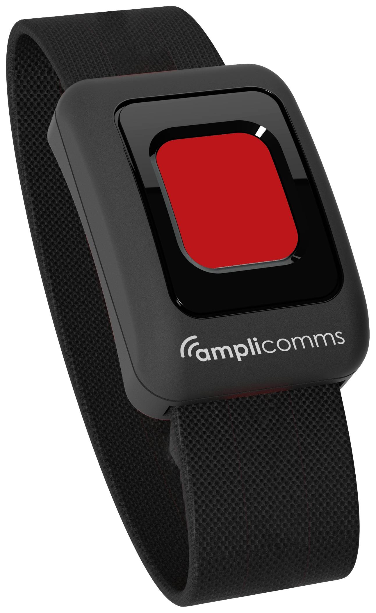 Amplicomms BigTel 50 Schnurgebundenes Seniorentelefon für Hörgeräte kompatibel, inkl. Notrufsender, Wahlwiederholung LED-Display Schwarz