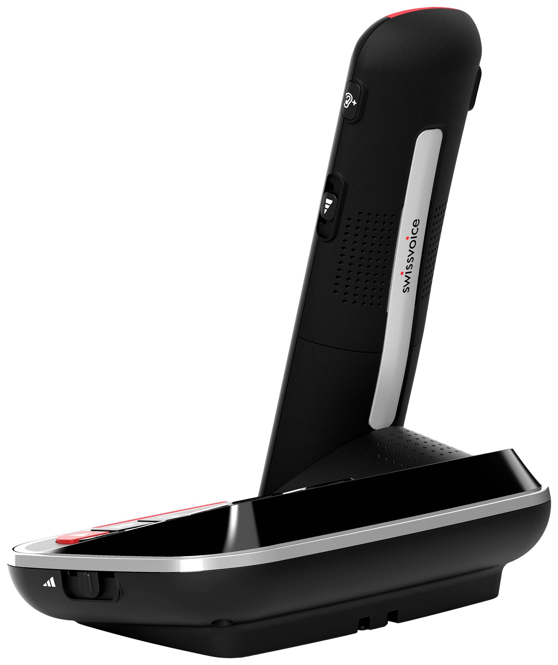 SwissVoice Xtra 2355 Schnurloses Seniorentelefon Anrufbeantworter, Foto-Tasten, Freisprechen, für Hörgeräte kompatibel, Wahlwiederholung Beleuchtet