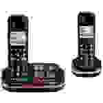 SwissVoice Xtra 2355 Duo Schnurloses Seniorentelefon Anrufbeantworter, Foto-Tasten, Freisprechen, für Hörgeräte kompatibel