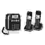 SwissVoice Xtra 355 Combo Duo Schnurgebundenes Seniorentelefon Anrufbeantworter, Foto-Tasten, Freisprechen, für Hörgeräte