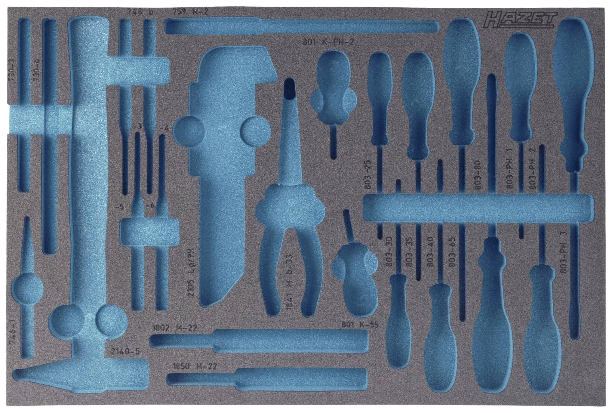 Hazet 163-120L 163-120L Schaumstoffeinlage (L x B) 519 mm x 342 mm