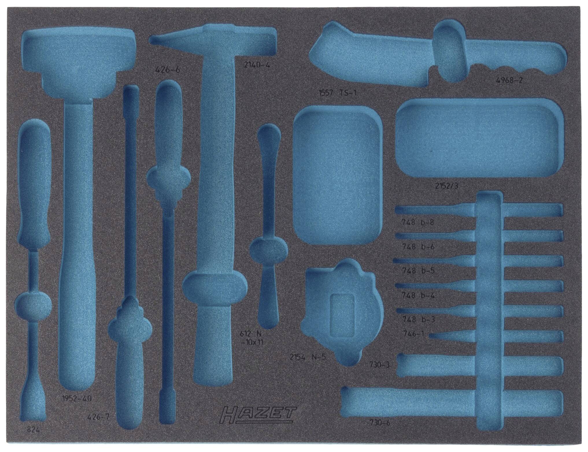 Hazet 163-143L 163-143L Schaumstoffeinlage (L x B) 519mm x 392mm