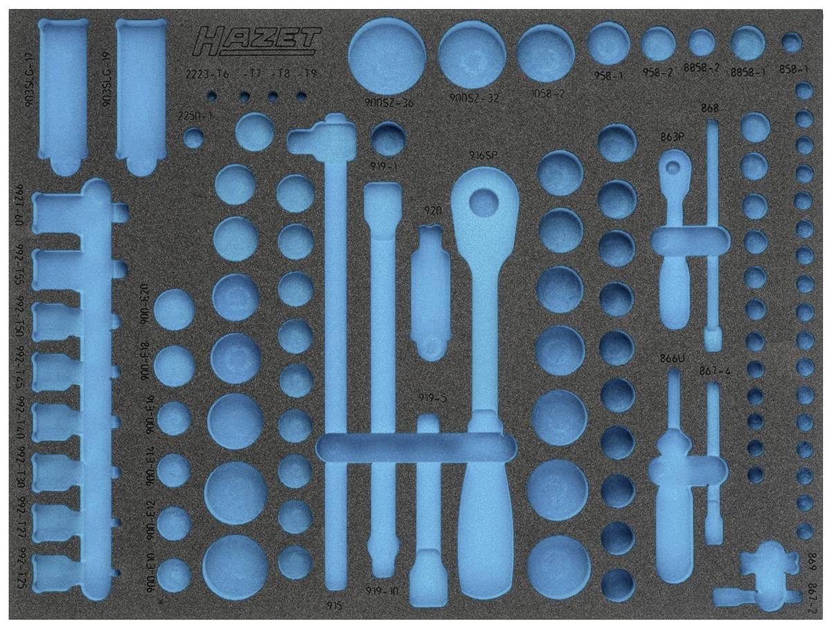 Hazet 163-369L 163-369L Schaumstoffeinlage (L x B) 519mm x 392mm