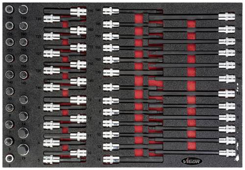 Vigor V4727 Schraubendrehereinsatz-Set V4727