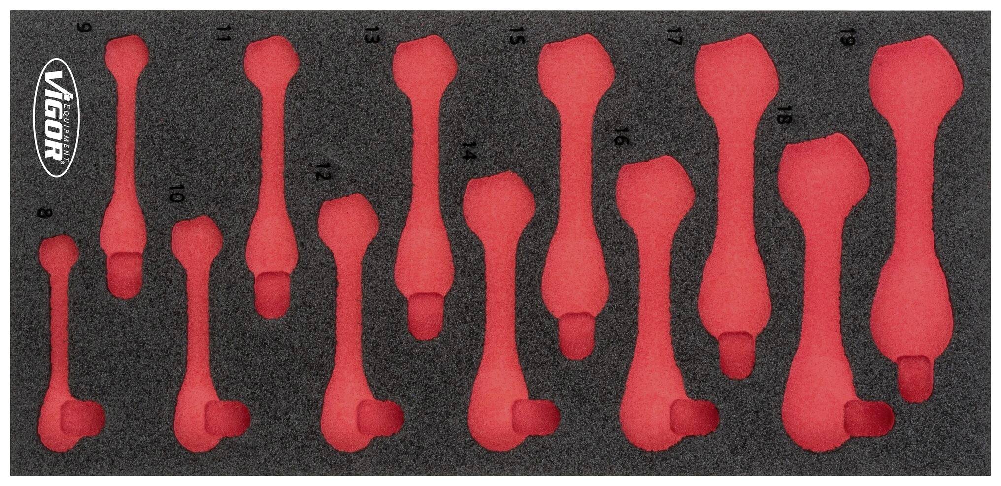 Vigor V5075-L V5075-L Schaumstoffeinlage (L x B) 393mm x 188mm