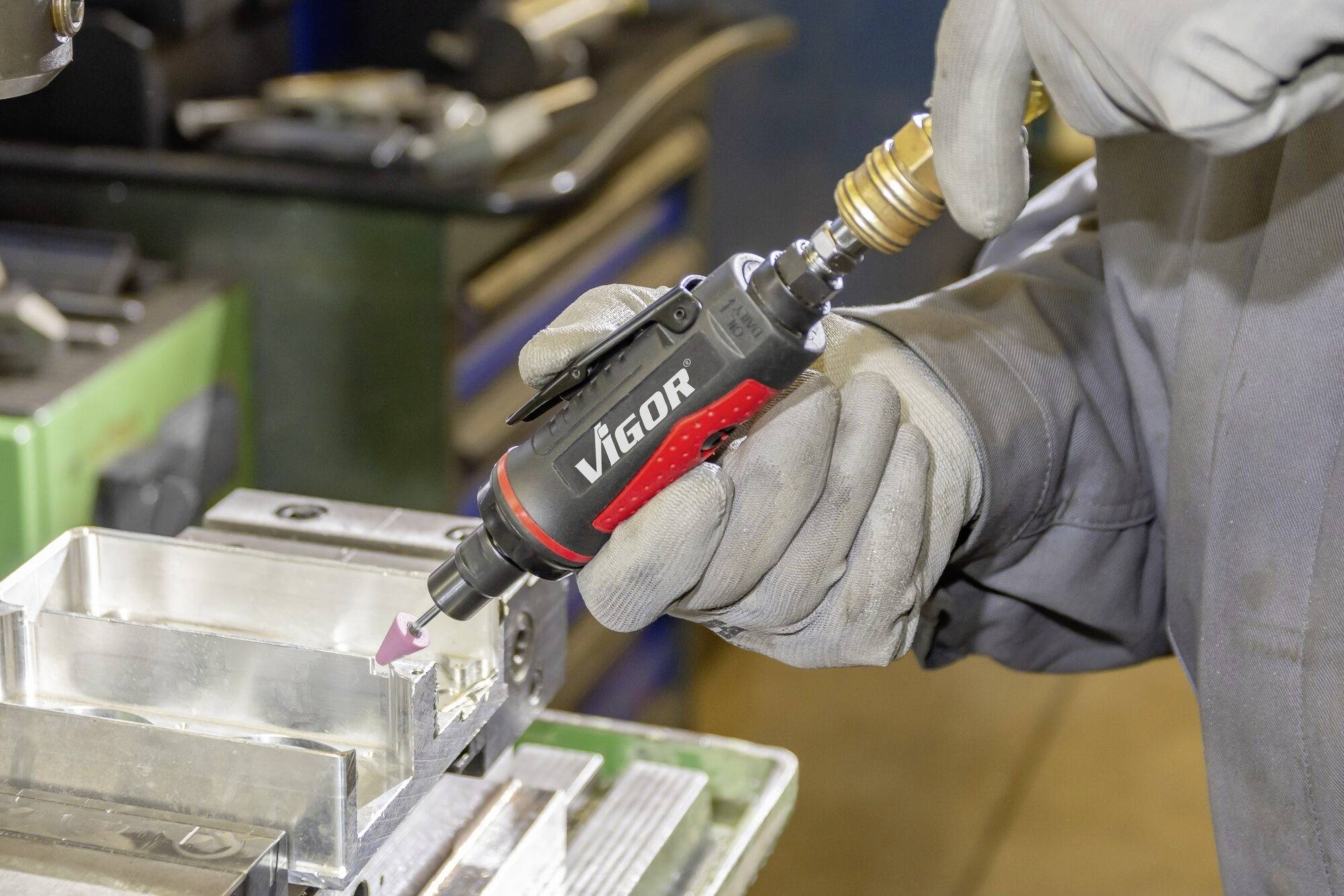 Vigor V6906 Druckluft-Stabschleifer