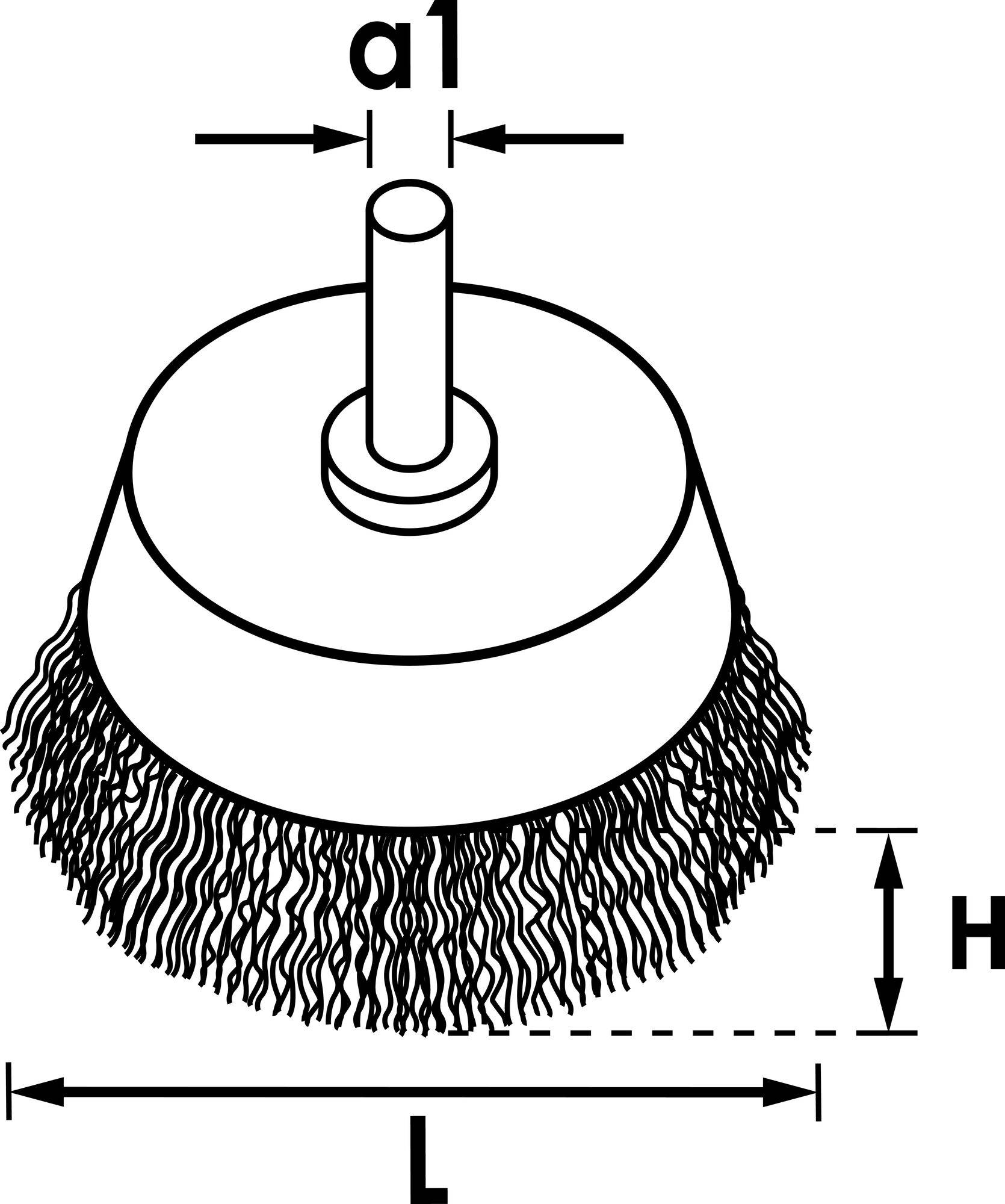 Vigor Topfbürste V6800-50 V6800-50 1St.