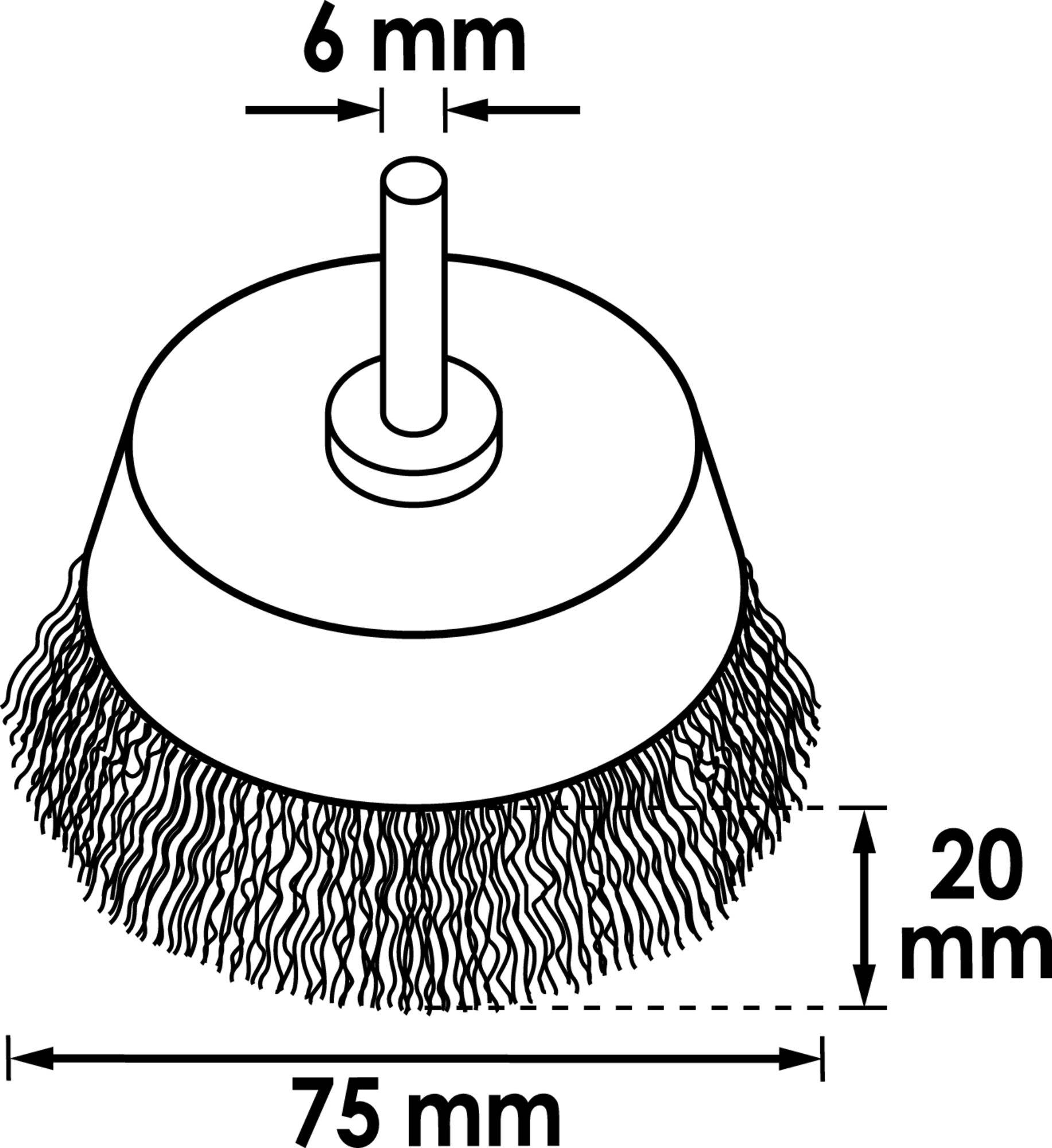 Vigor Topfbürste V6800-75 V6800-75 1St.