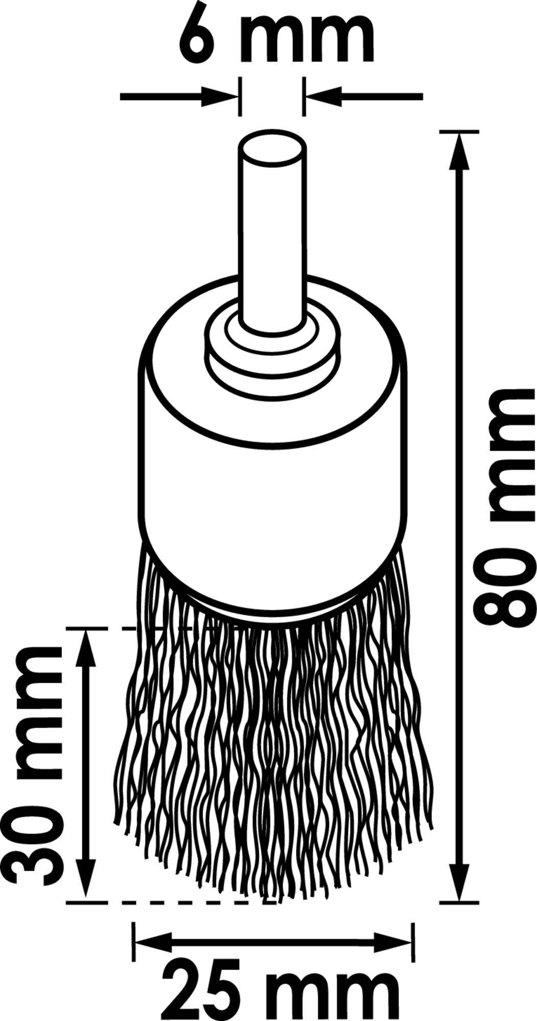 Vigor Pinselkopfbürste V6802 V6802 1 St.