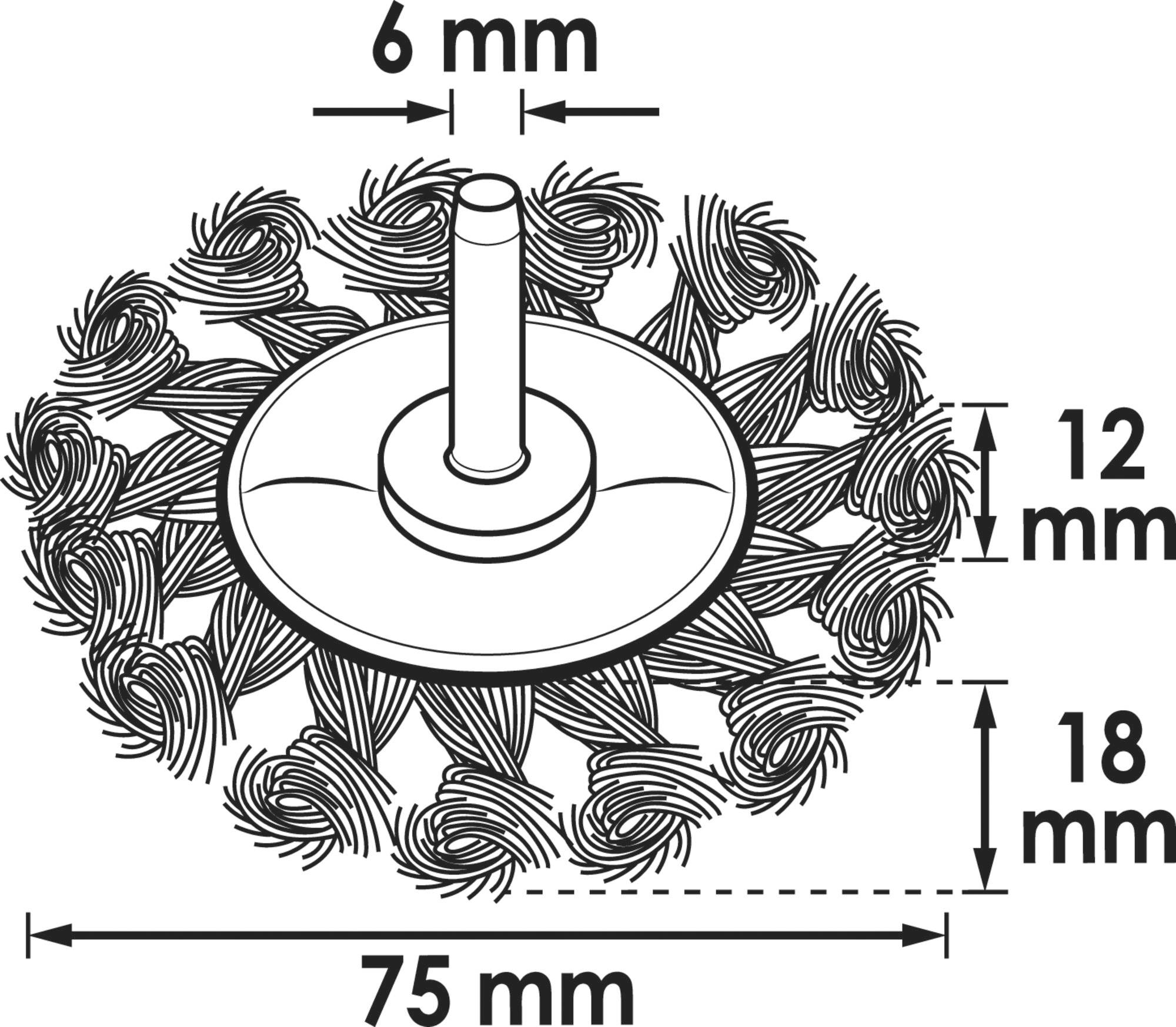 Vigor Scheibenbürste V6806 V6806 1St.
