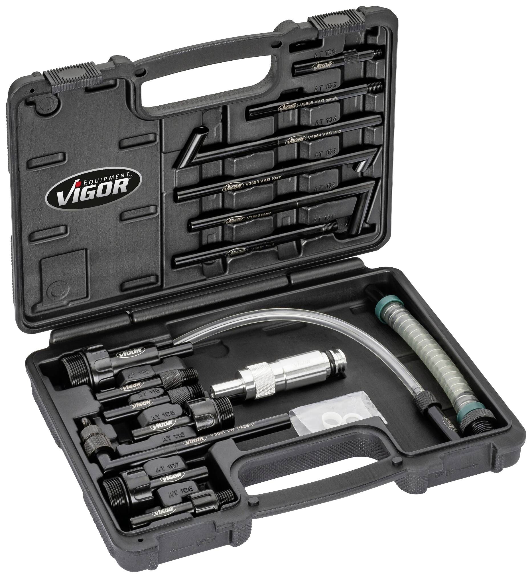 Vigor V4385N Öl Einfüllgerät mit Adapter Satz