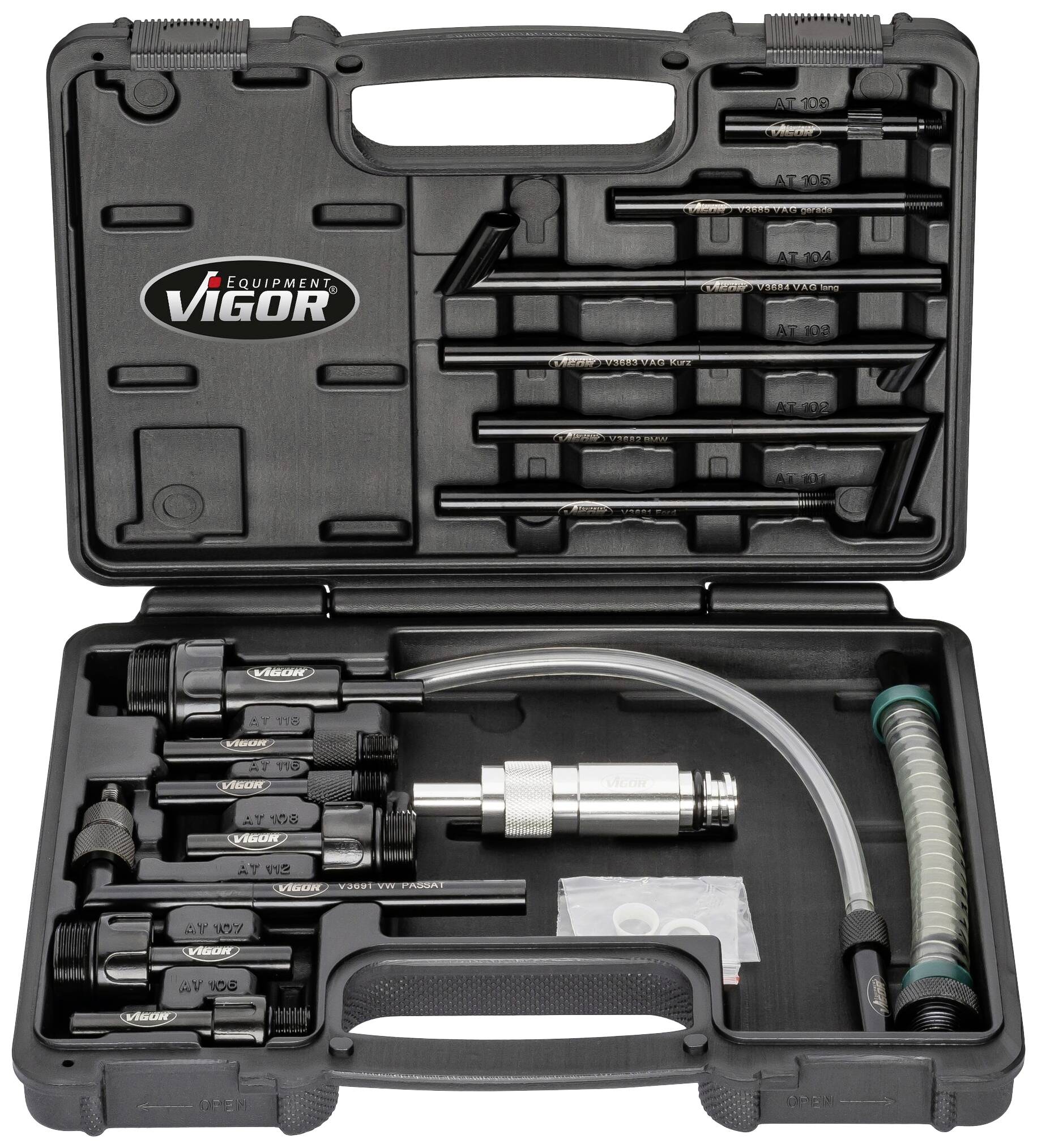 Vigor V4385N Öl Einfüllgerät mit Adapter Satz