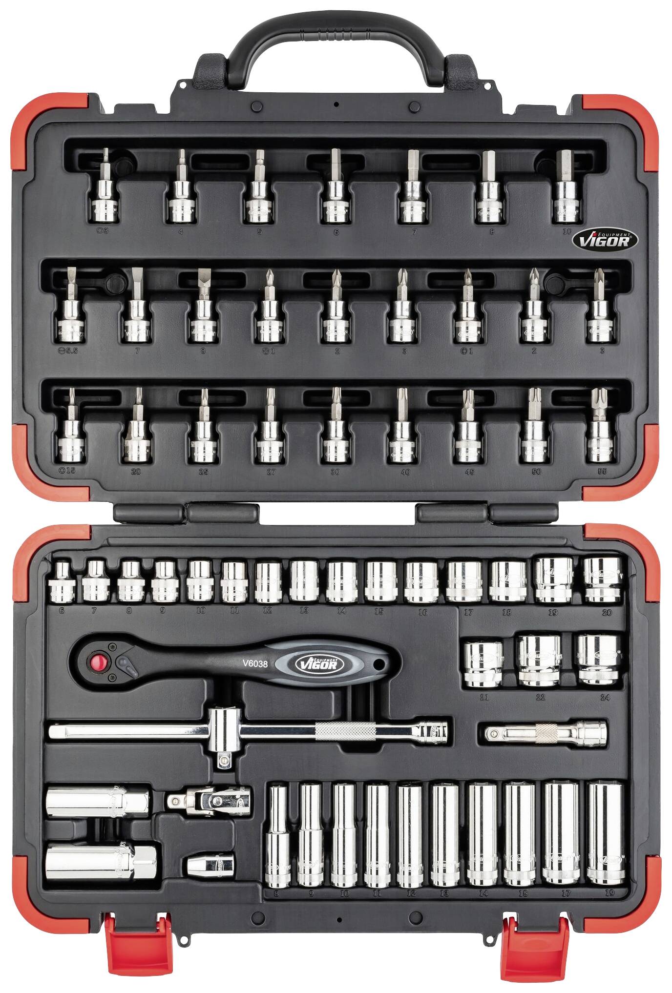 Vigor V2305N Steckschlüsselsatz 3/8" (10 mm) V2305N