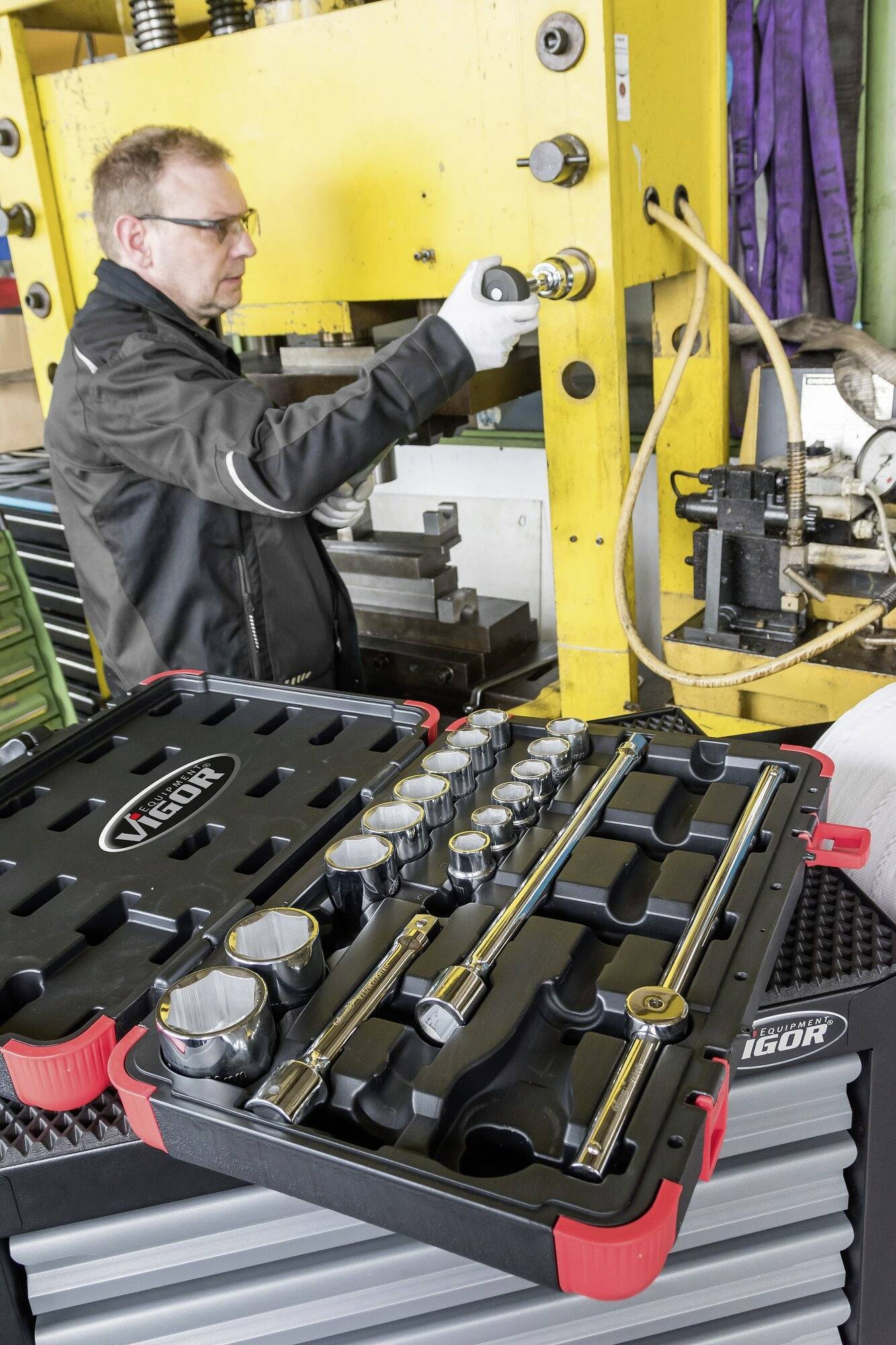 Vigor V2318N Steckschlüsselsatz 3/4" (20 mm) V2318N