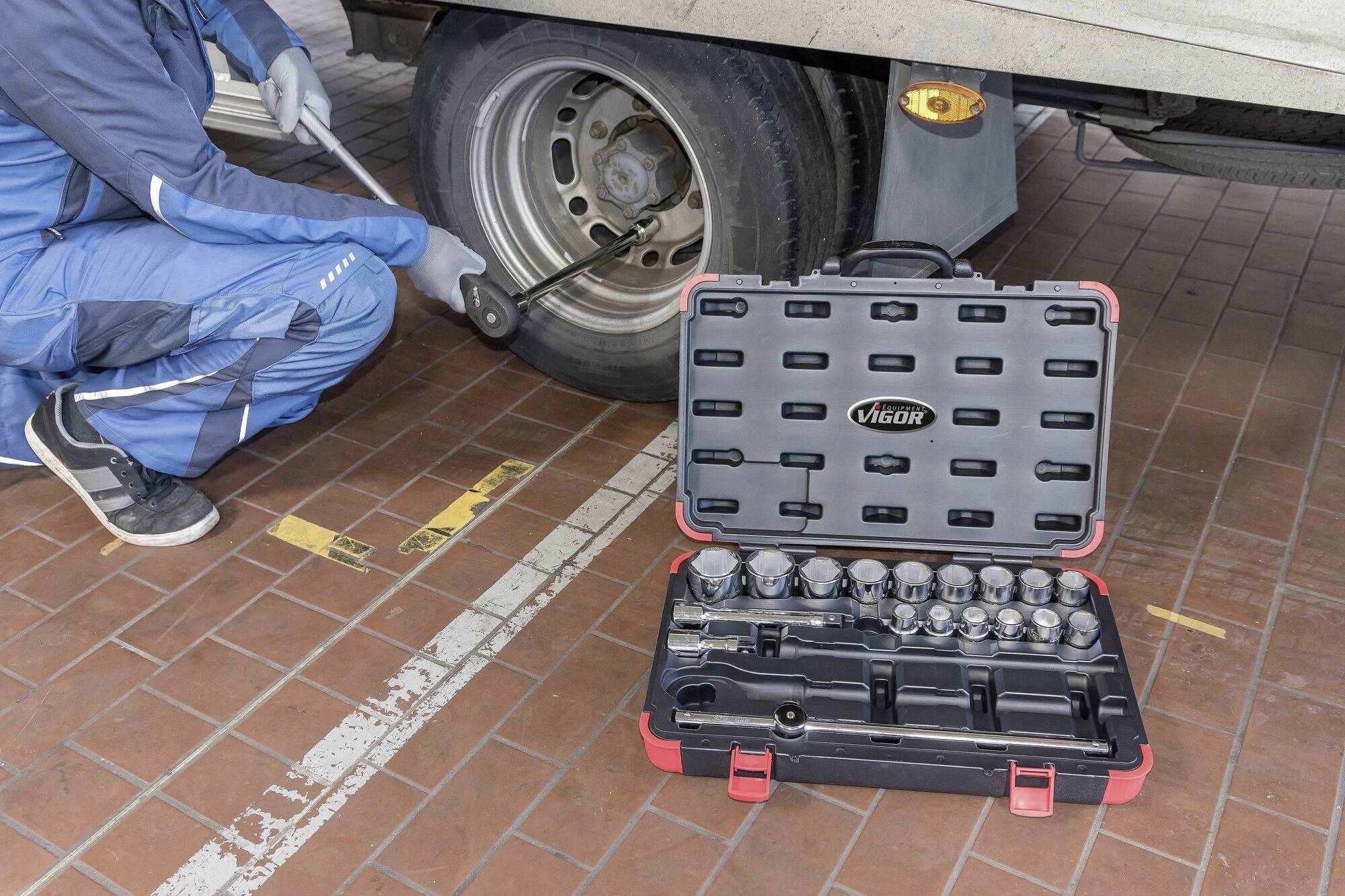 Vigor V2318N Steckschlüsselsatz 3/4" (20 mm) V2318N