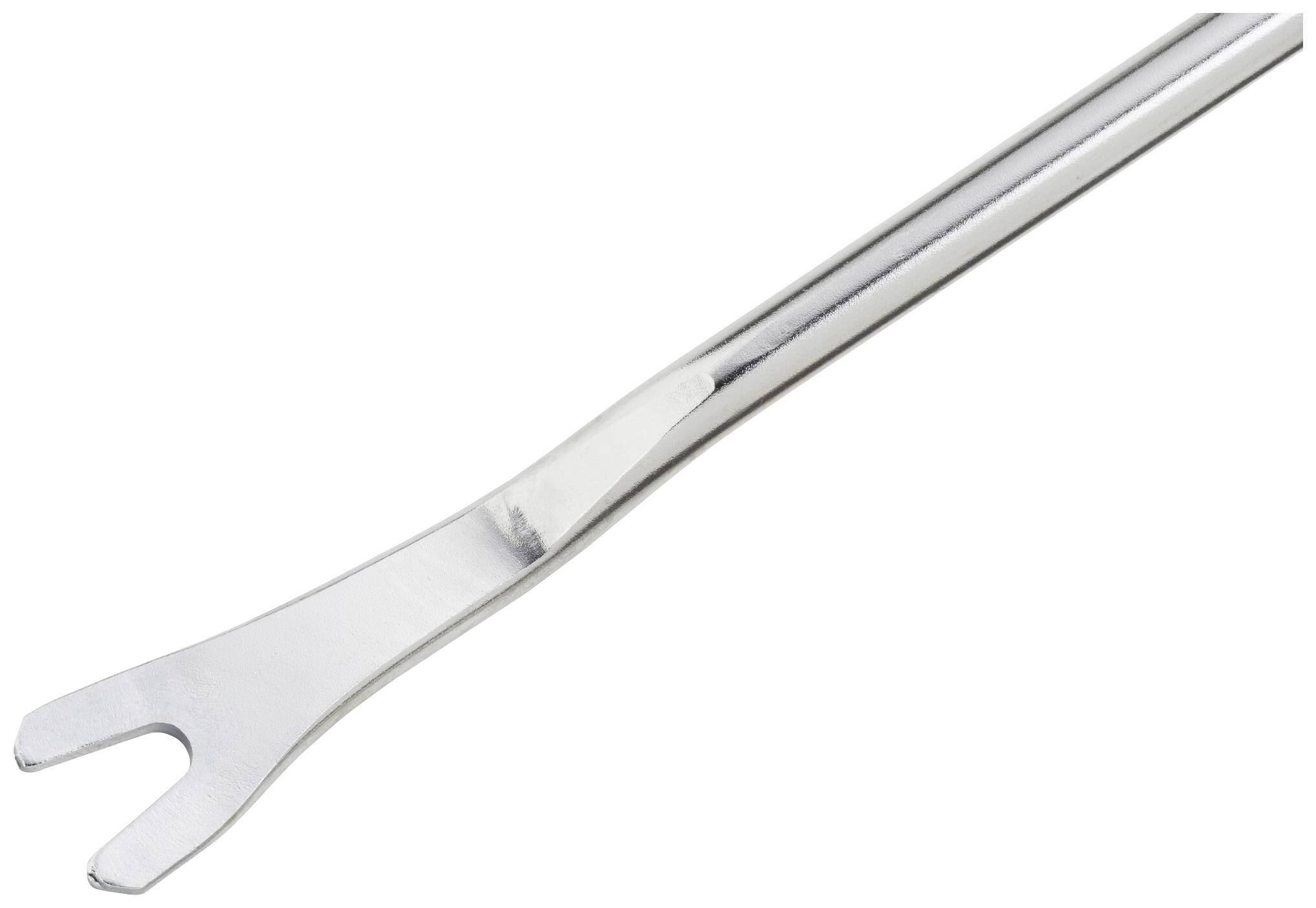 Werkzeug mit flachem, gebogenem Ende zum Hebeln oder Entfernen von Nägeln aus Holz.