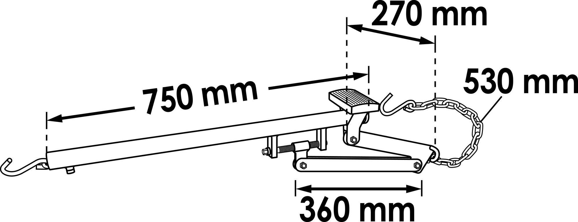 Vigor V6956 Universal-Achshebel
