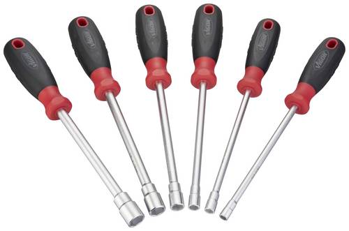 Vigor V4199 Steckschlüssel-Schraubendreher Schlüsselweite (metrisch): 6 mm, 7 mm, 8 mm, 10 mm, 12 m