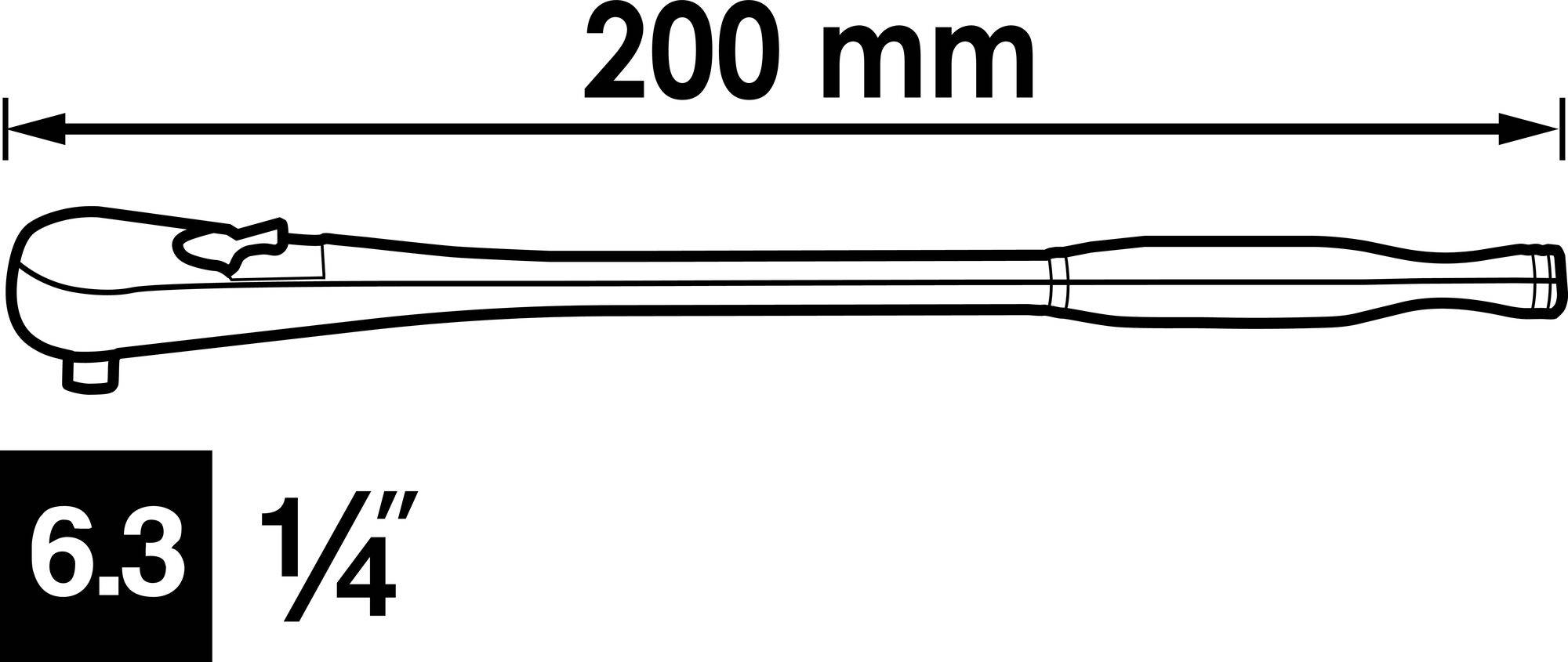 Vigor V4944 V4944 Umschaltknarre 200mm