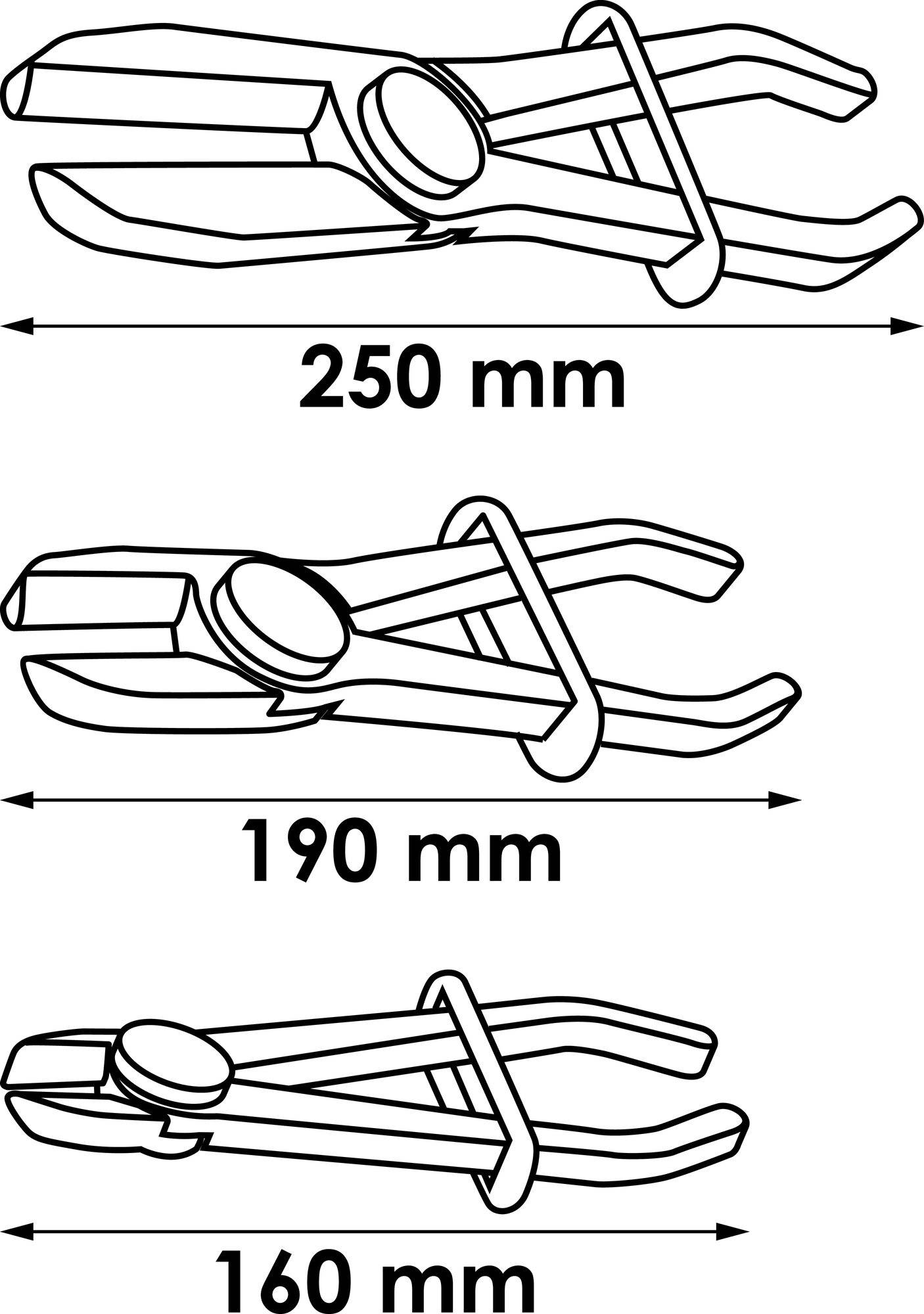 Vigor V6799 Abklemmzangen-Set 1 St.