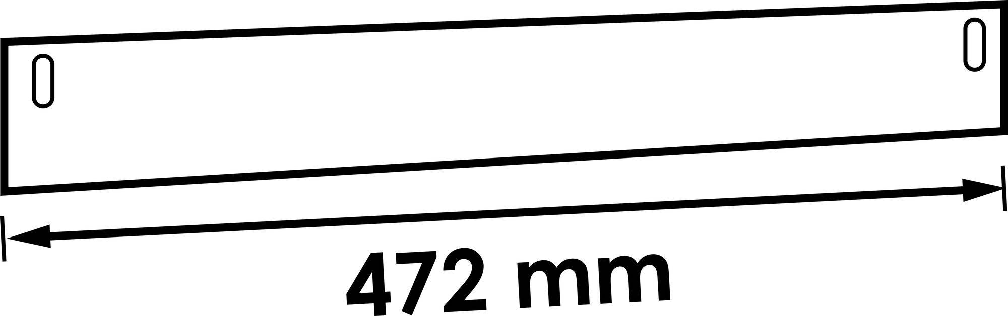 Vigor V6000-010 V6000-010 Sockelblende (B x H x T) 11 x 90 x 472 mm